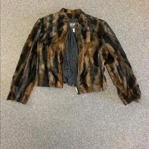 Vintage JEVNS Votre Nom Animal Print Jacket